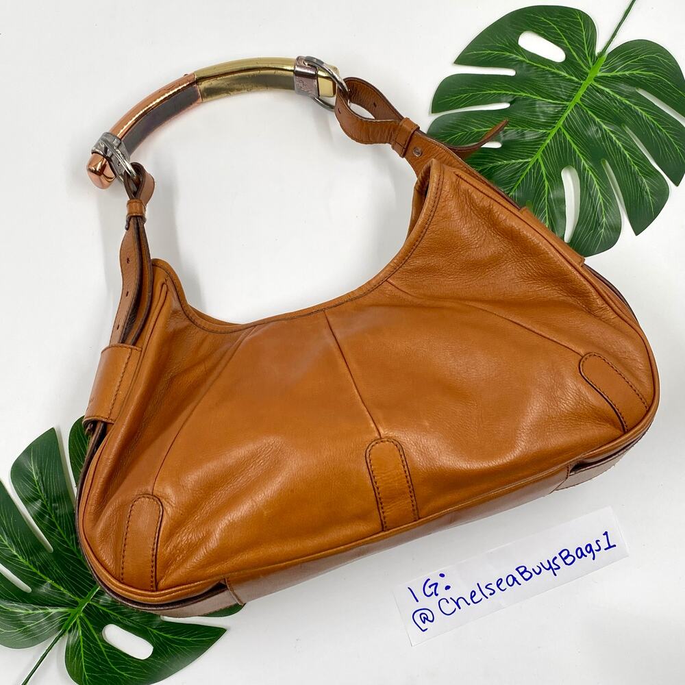 Yves Saint Laurent YSL Mombasa Leather Shoulder Bag Tom Ford Vintage Y2K 2000's